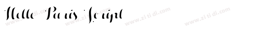 Hello Paris Script字体转换